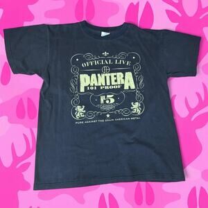 VTG 90s Pantera Official Live 101 Proof Tour Tee Winterland